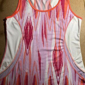 Lucy tech Orange, Lavendar and Pink athletic shirt.